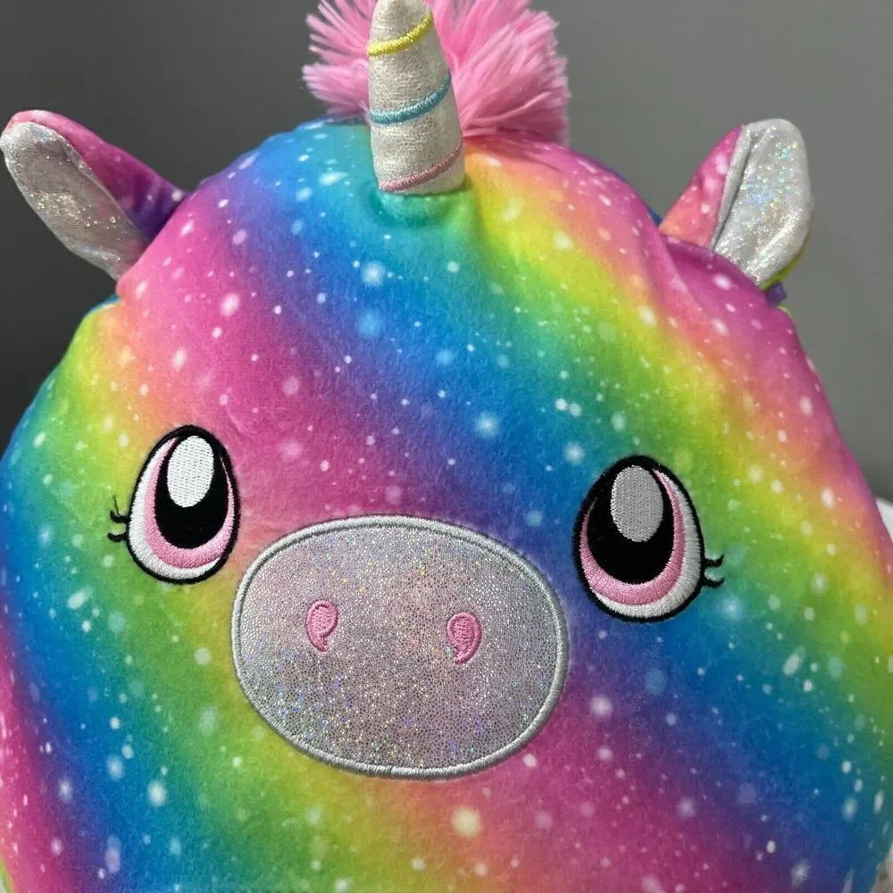 Kellytoy Squishmallow Prim Unicorn Pig Star Rainbow Plush Animal Toy 12